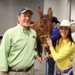 Jason Pederson with Molly Ann and Megan Maye.