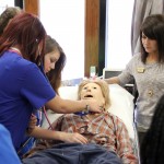 SAU Nursing demos sim lab to high schoolers