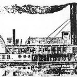 Drawing of the S.S. Homer from a New Orleans newspaper, ca. 1860