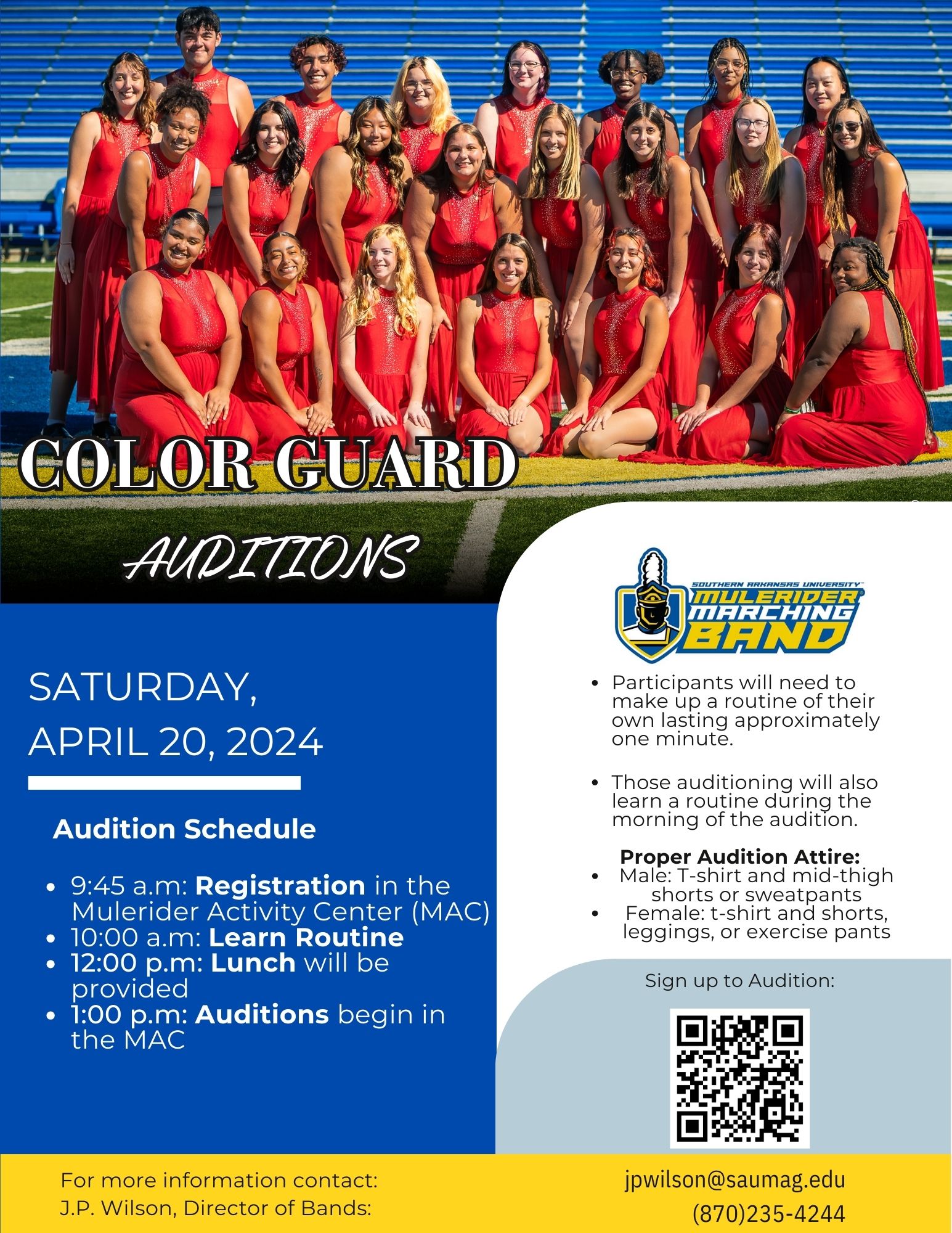 Color Guard Auditions  New Mexico State University - BE BOLD. Shape the  Future.