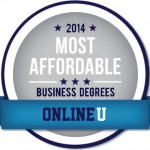 OnlineU.org Most Affordable Online Business Degree Badge