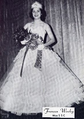 Frances Wooley, the First Miss SSC, in 1956 photo