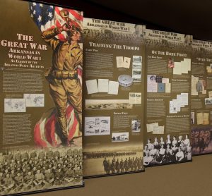 The Arkansas History Commission offers The Great War: Arkansas in World War I and other traveling exhibit at no cost to educational and cultural institutions in Arkansas. Image courtesy of the Arkansas State Archives.