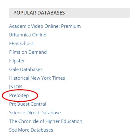 Popular Databases screenshot