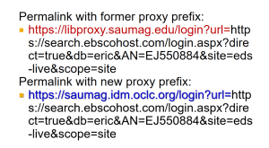 remove the former proxy prefix and update it with the new proxy prefix