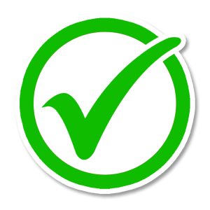 Green check mark