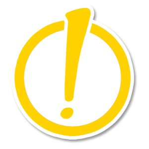 Yellow exclamation point