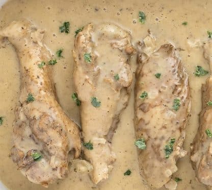 Turkey Wings with Gravy