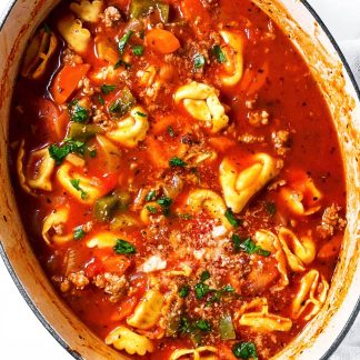 Mulerider Made Turkey Tortellini Soup
