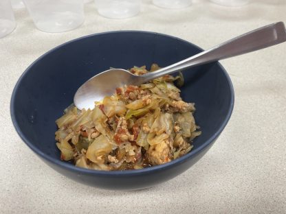 Mulerider Made Spicy Cajun Turkey Cabbage