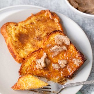 Mulerider Made French Toast with Brown Sugar Butter Crumble