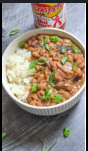 Mulerider Made Pinto Beans w/ Ham and Rice