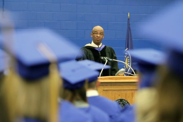 Edgar Lee speaks at 2013 May Commencement