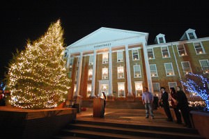 SAU Celebration of Lights Overstreet lighting ceremony