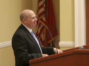 Dr. Trey Berry during a press conference Friday afternoon.