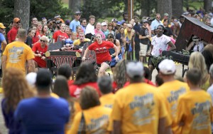 Family Day Bed Race