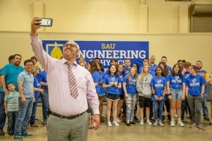 stem disciplines gives engineering camp hands students experience summer sau july