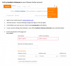 Elsevier Evolove screenshot