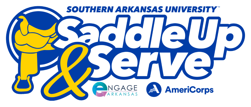 Saddle Up & Serve logo